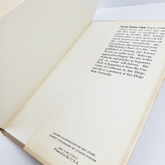 Star Anchored Star Angered Book by Suzette Elgin First Edition VTG 1979 Sci-Fi - Picture 6 of 12